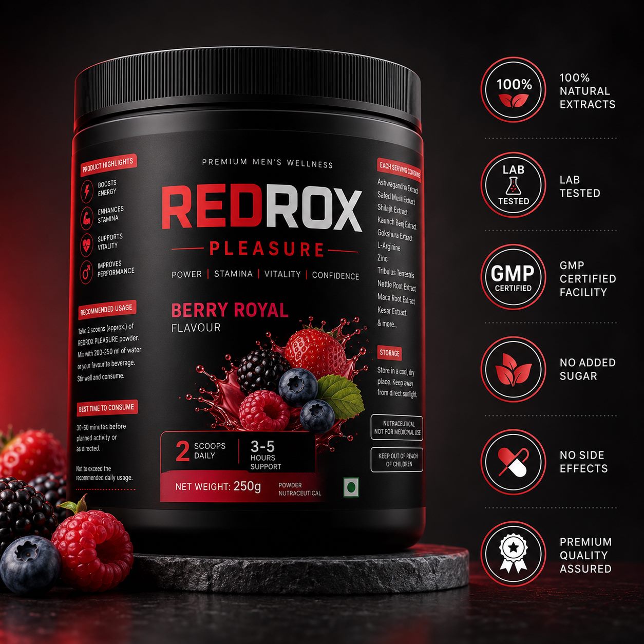 REDROX PLEASURE Berry Royal jar