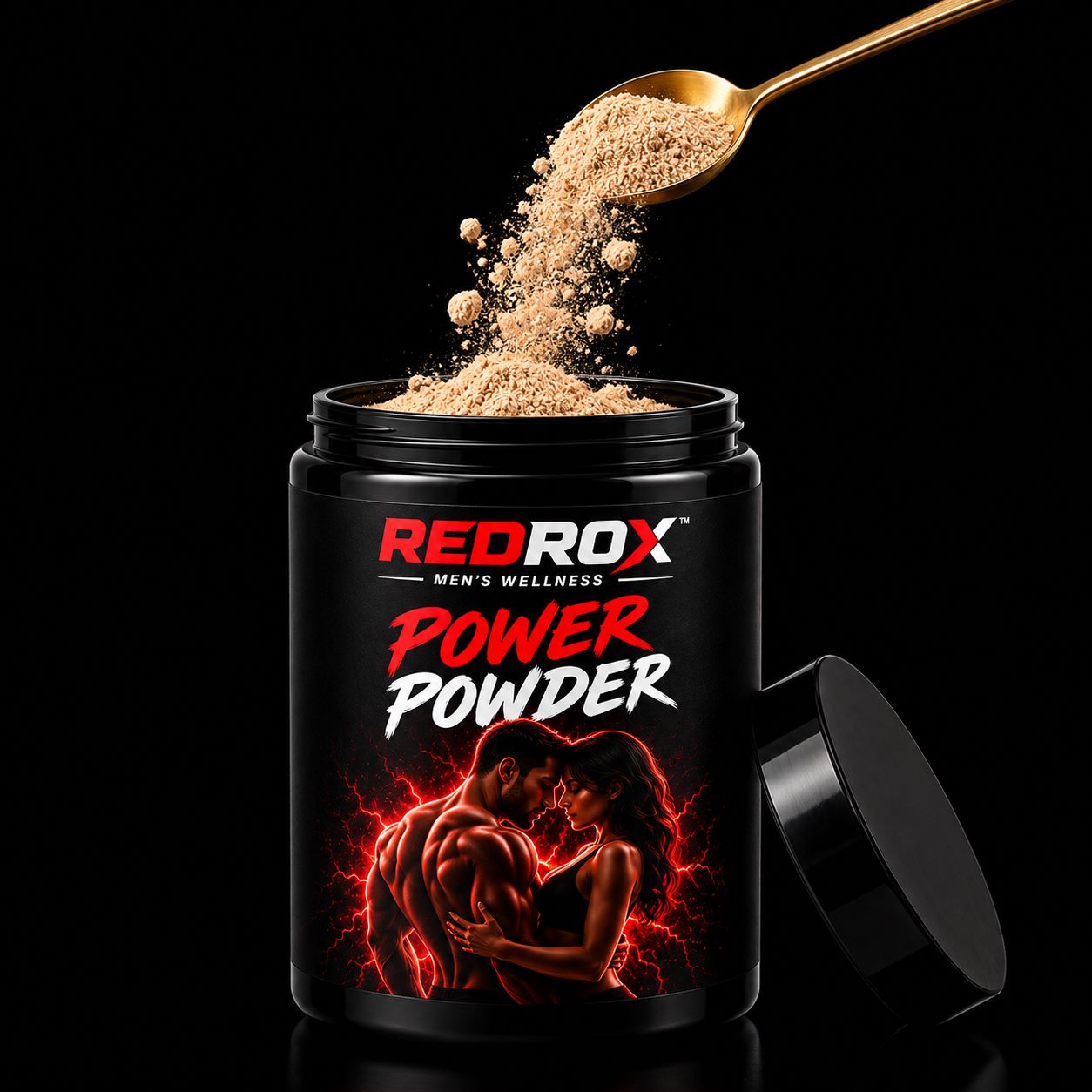 REDROX Power Powder jar with powder pouring